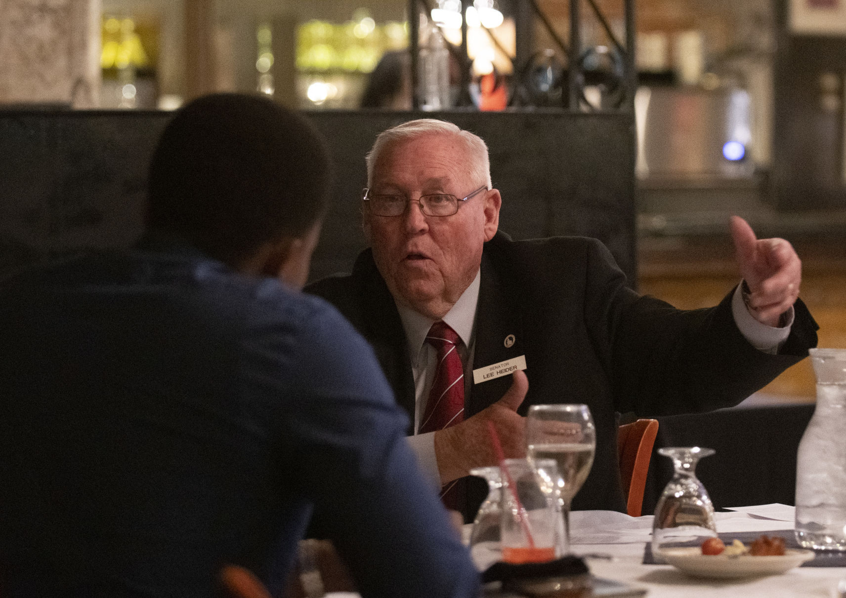 Speed dating, a public policy roundtable with legislative candidates